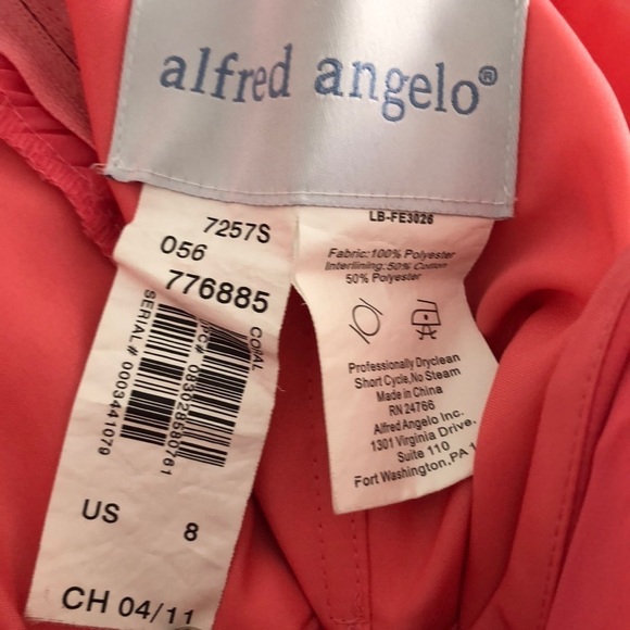 Alfred Angelo One Shoulder Formal Dress - Picture 4 of 4